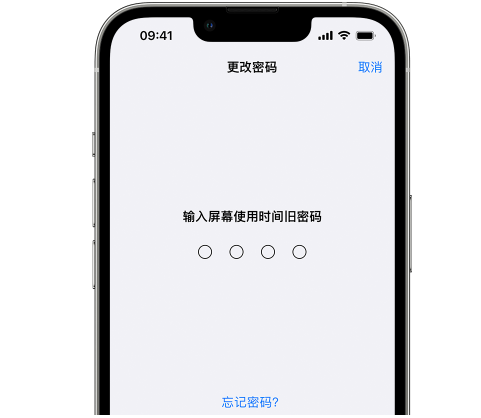 西宁iPhone屏幕维修分享iPhone屏幕使用时间密码忘记了怎么办 