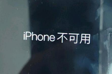 西宁苹果服务网点分享锁屏界面显示“iPhone 不可用”如何解决 