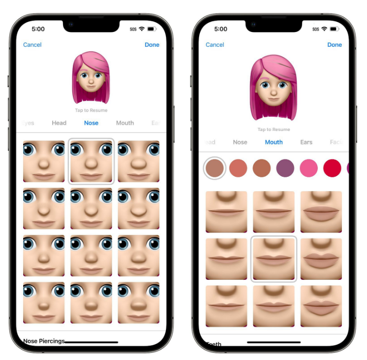 西宁苹果手机维修分享​iOS 16中的拟我表情有了哪些变化和升级 